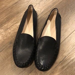 NWOT Black Leather Cole Haan Loafers; Sz 10.5
